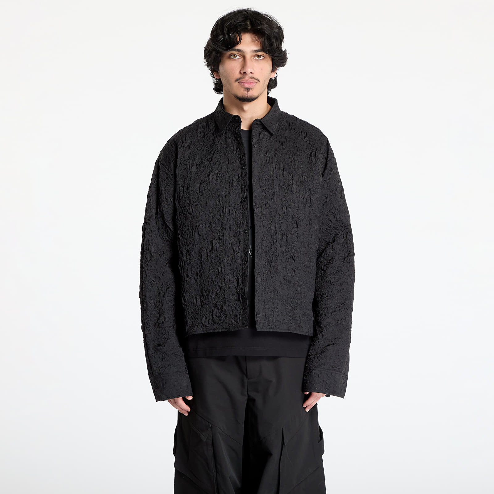 Pánské košile HELIOT EMIL Ventifact Shirt Black