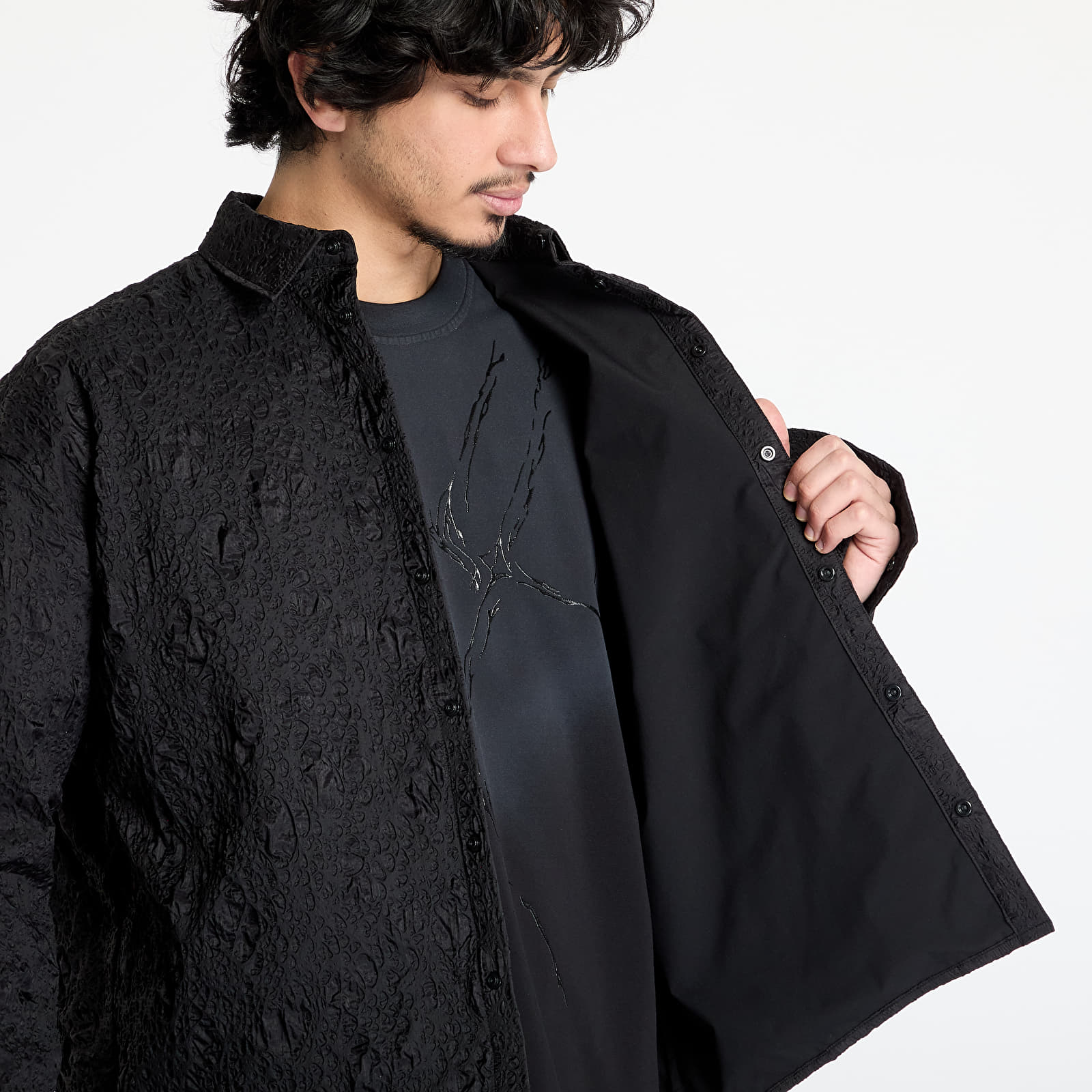 Pánské košile HELIOT EMIL Ventifact Shirt Black