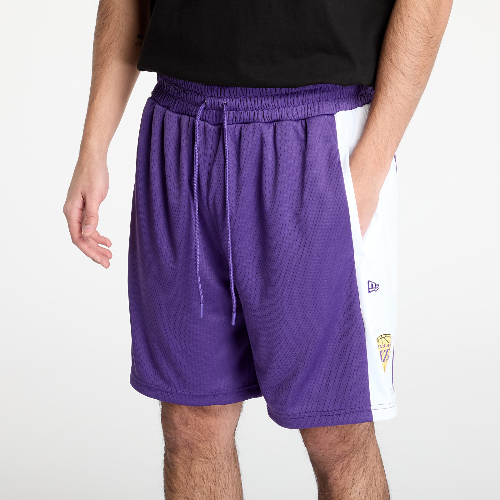 Miesten shortsit New Era Los Angeles Lakers NBA Graphic Mesh Shorts True Purple