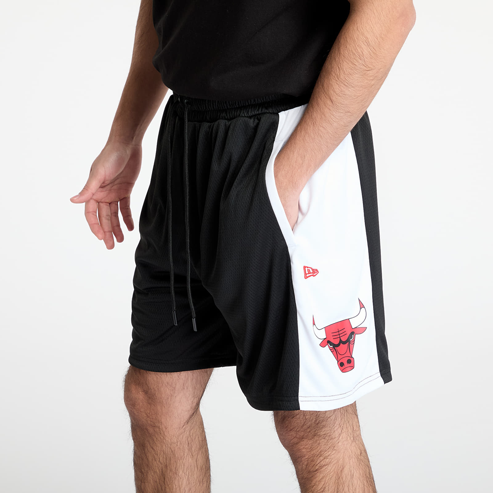 Pánské kraťasy New Era Chicago Bulls NBA Graphic Mesh Shorts Black
