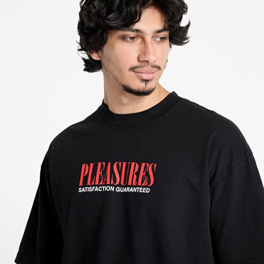 PLEASURES 国内発送 Satisfaction Tシャツ Pleasures Satisfaction Tee | Black