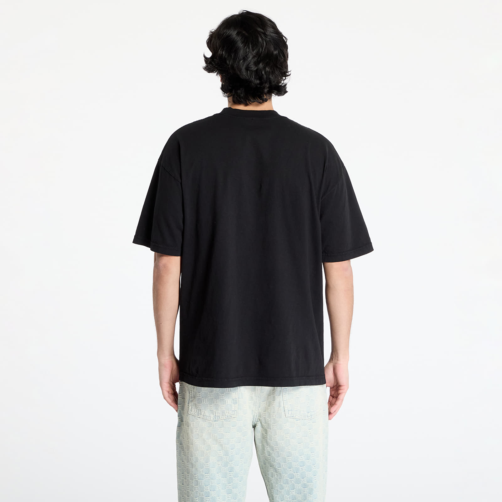 Männer T-Shirts PLEASURES Satisfaction T-Shirt Black