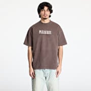 PLEASURES Satisfaction T-Shirt Brown