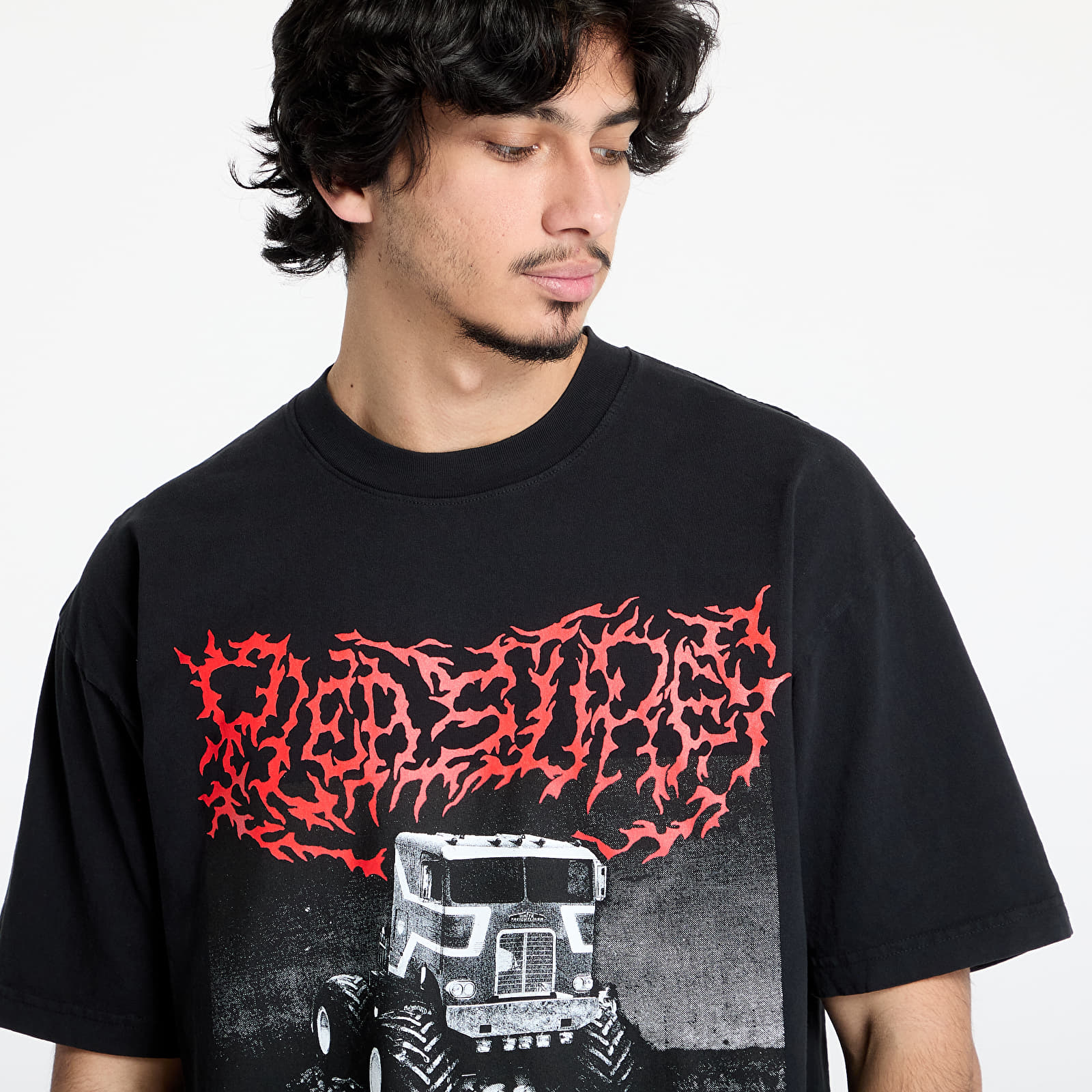 Men's T-shirts PLEASURES Off Road T-Shirt Black