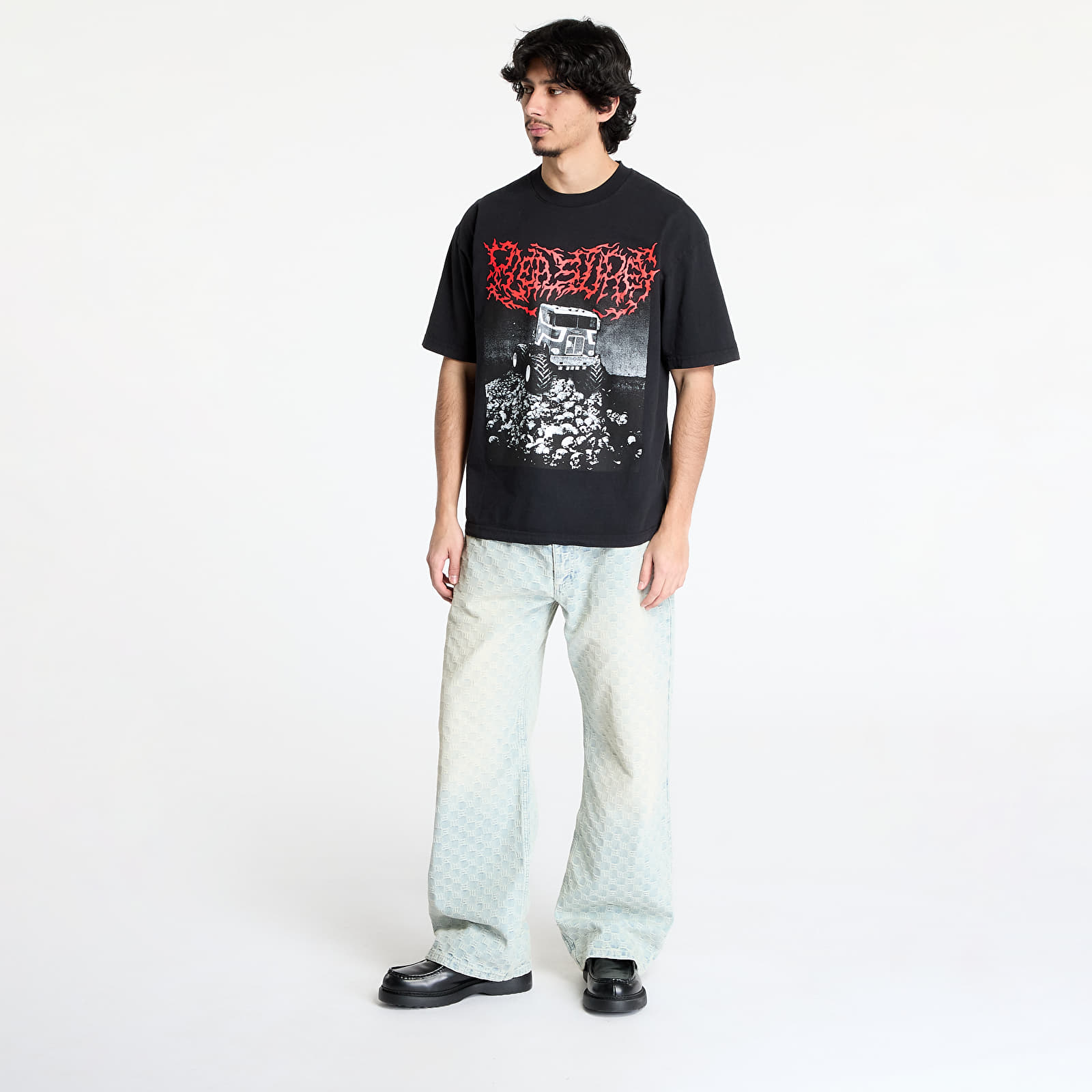 Men's T-shirts PLEASURES Off Road T-Shirt Black