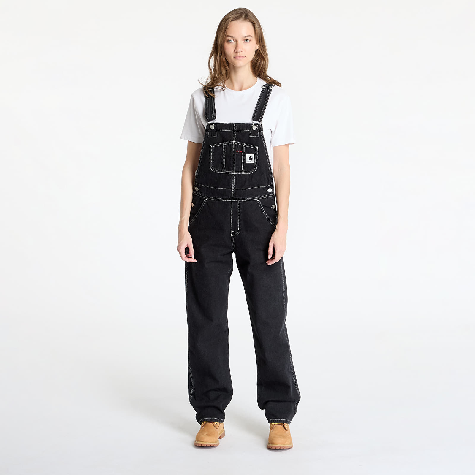 Hosen und Jeans Carhartt WIP W' Bib Overall Straight Black