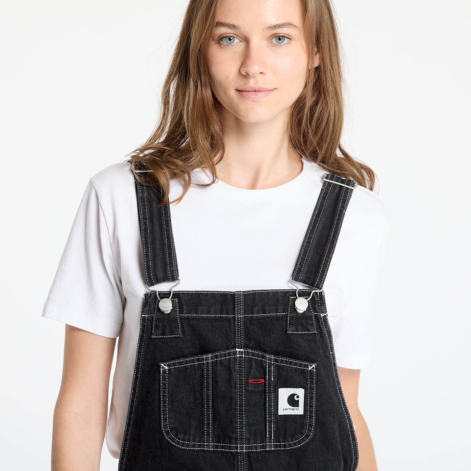 Hosen und Jeans Carhartt WIP W' Bib Overall Straight Black