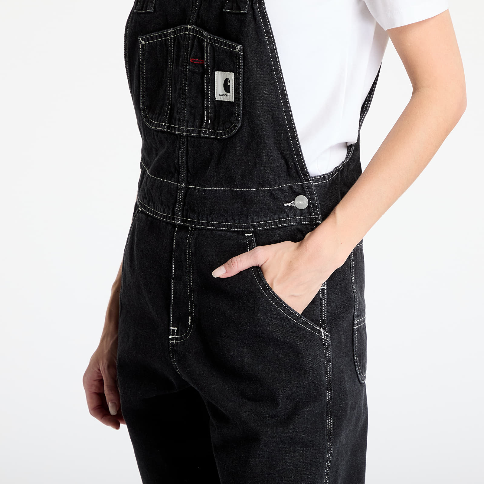 Hosen und Jeans Carhartt WIP W' Bib Overall Straight Black