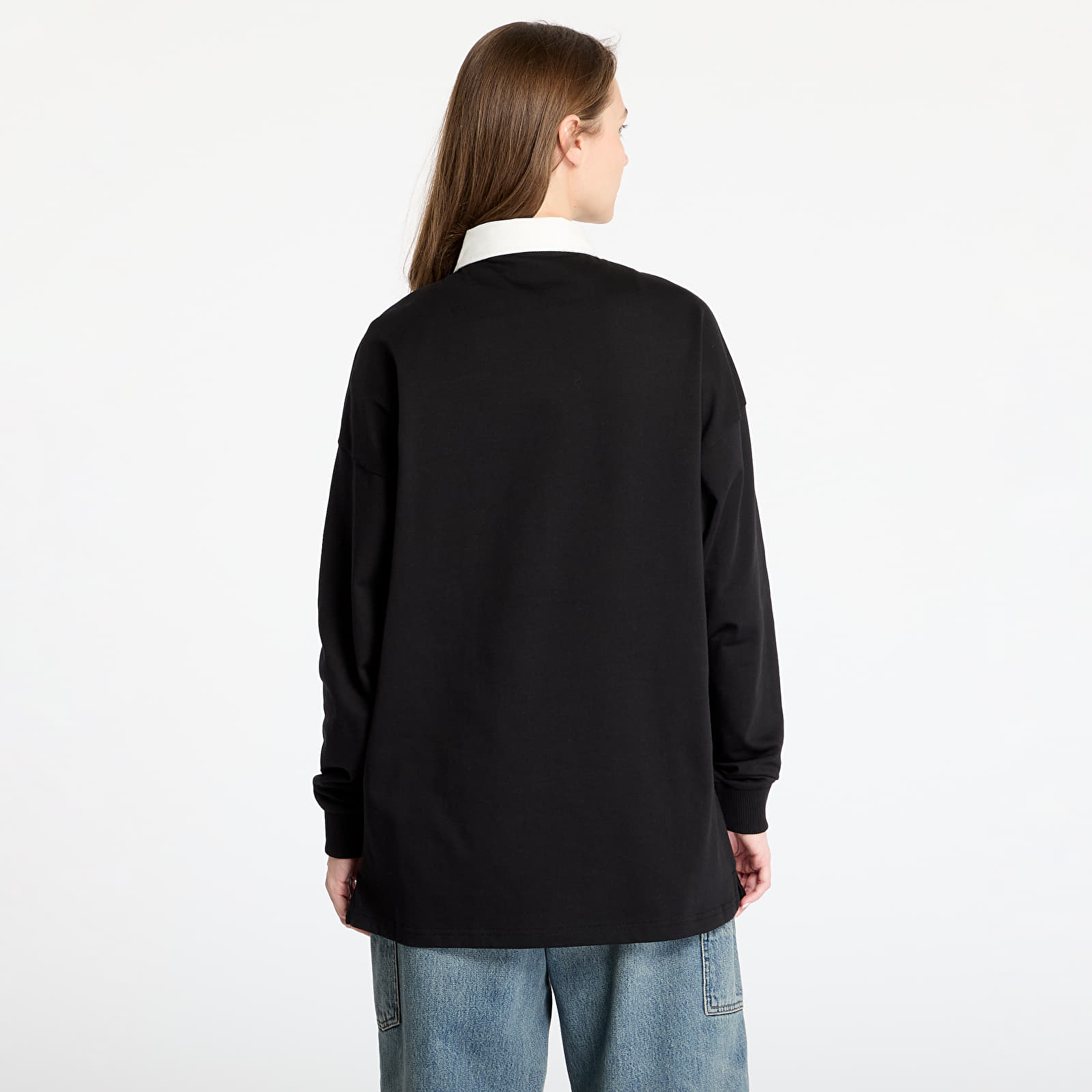 Pánská trička New Era Drop Shoulder Rugby Shirt UNISEX Black