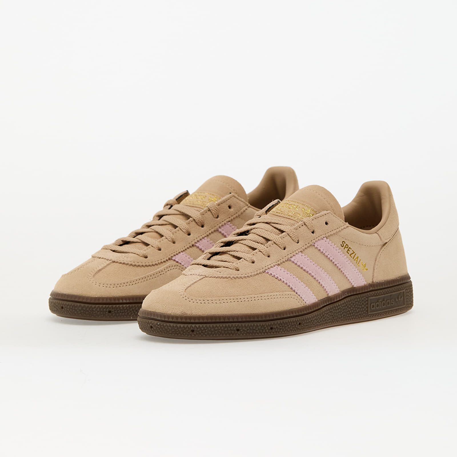 Dámské tenisky a boty adidas Handball Spezial W Warm Sand/ Clear Pink/ Gum5