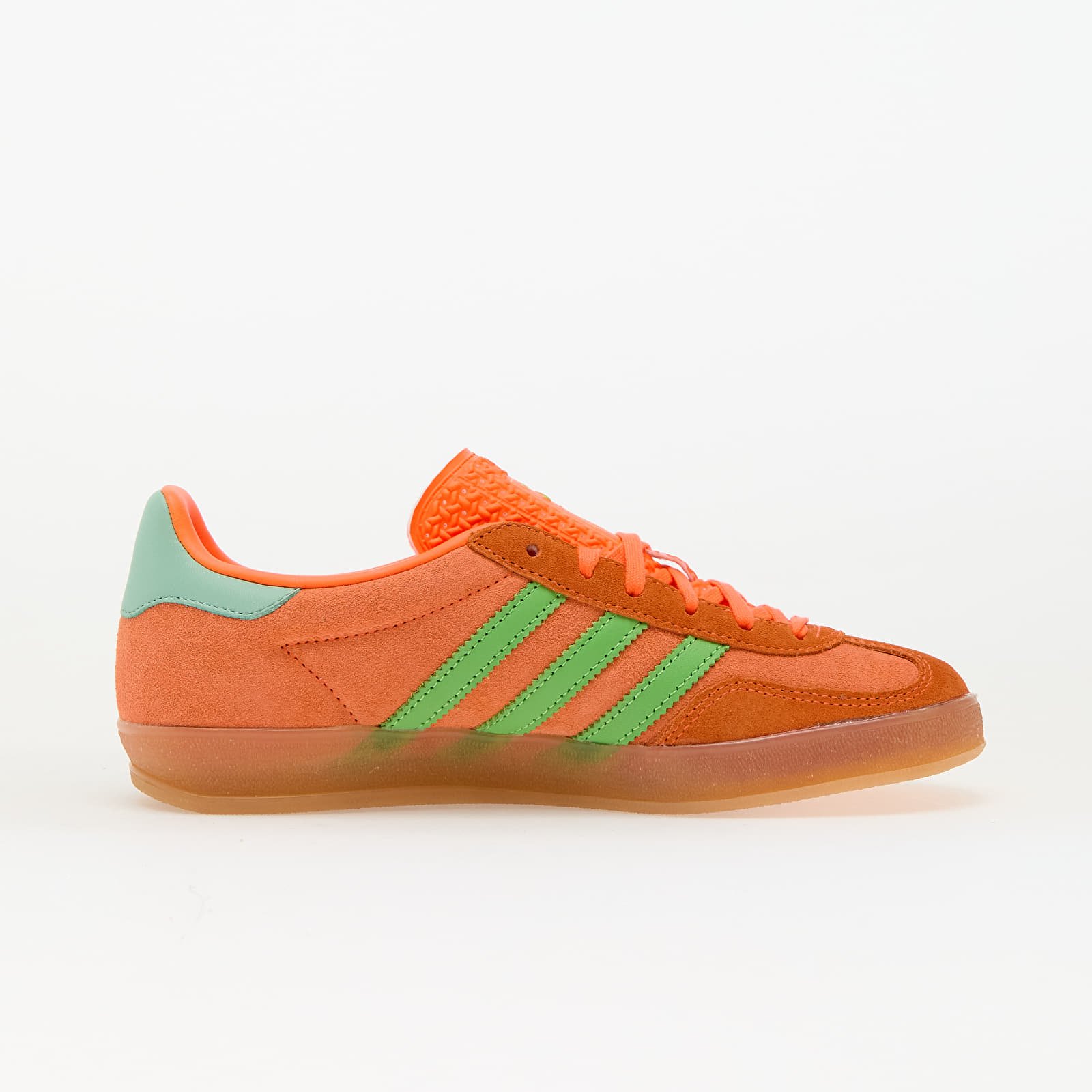 Sapatos de mulher adidas Gazelle Indoor W Clear Mint/ Solar Orange/ Semi Green