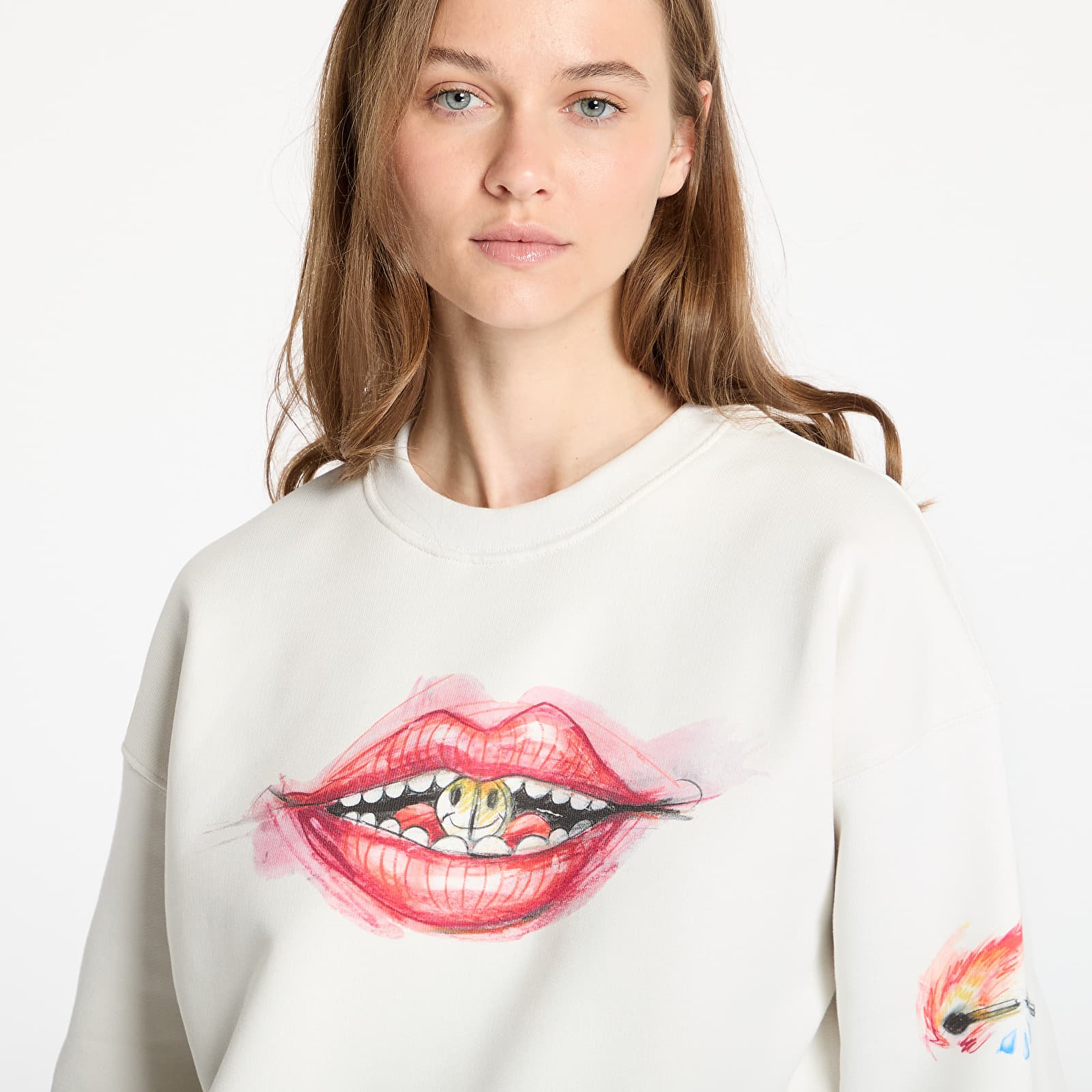 Mikiny FTSHP x Kurňavka Crewneck UNISEX Off White