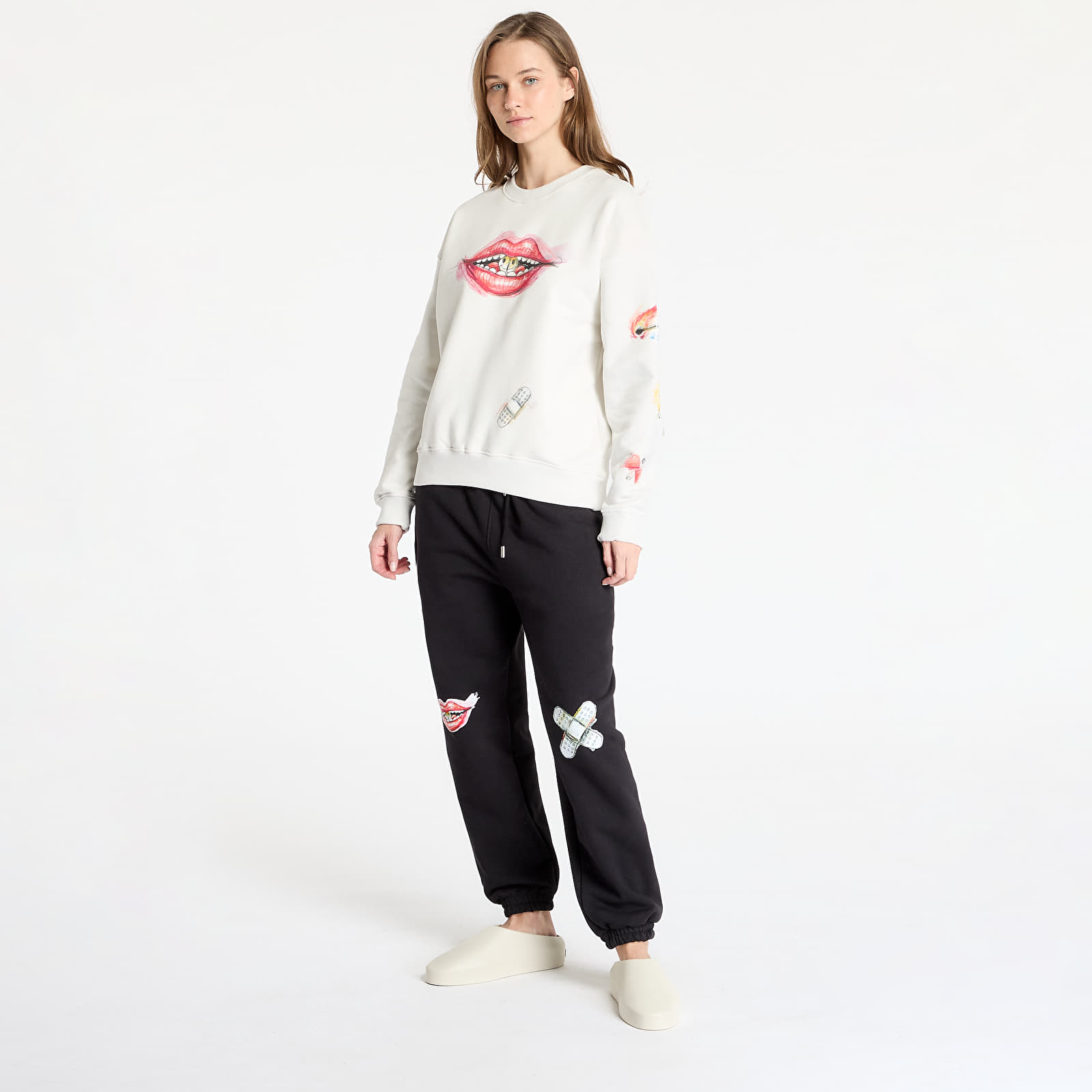 Mikiny FTSHP x Kurňavka Crewneck UNISEX Off White