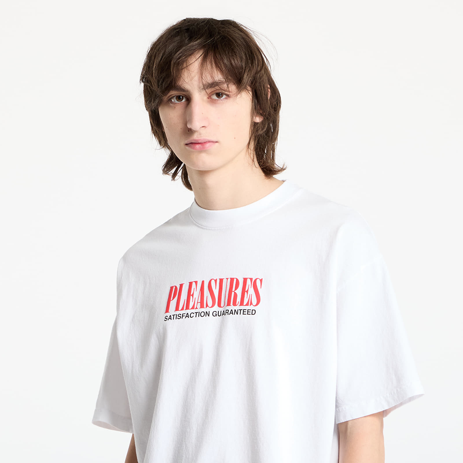 Pánská trička PLEASURES Satisfaction T-Shirt White