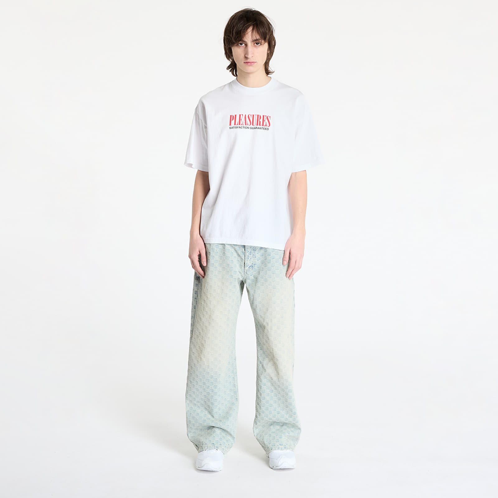 Pánská trička PLEASURES Satisfaction T-Shirt White
