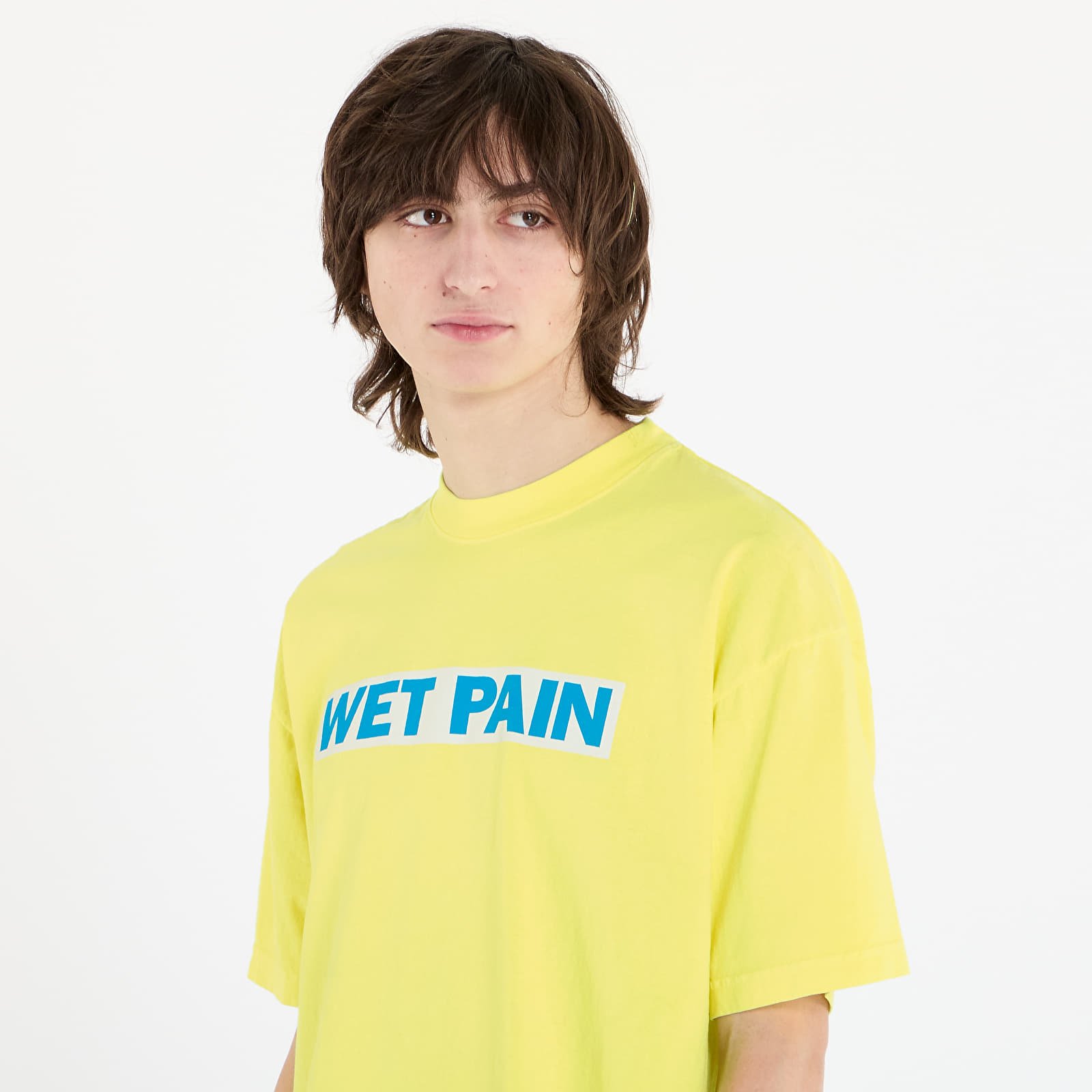Pánská trička PLEASURES Wet Pain T-Shirt Neon Yellow