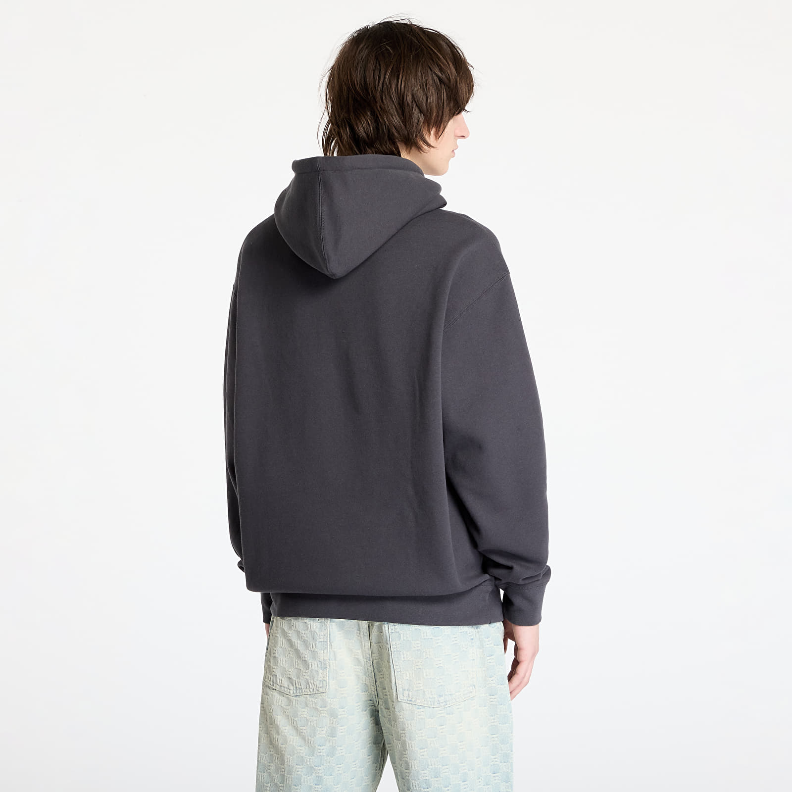 Pánské mikiny PLEASURES Satisfaction Hoodie Asphalt