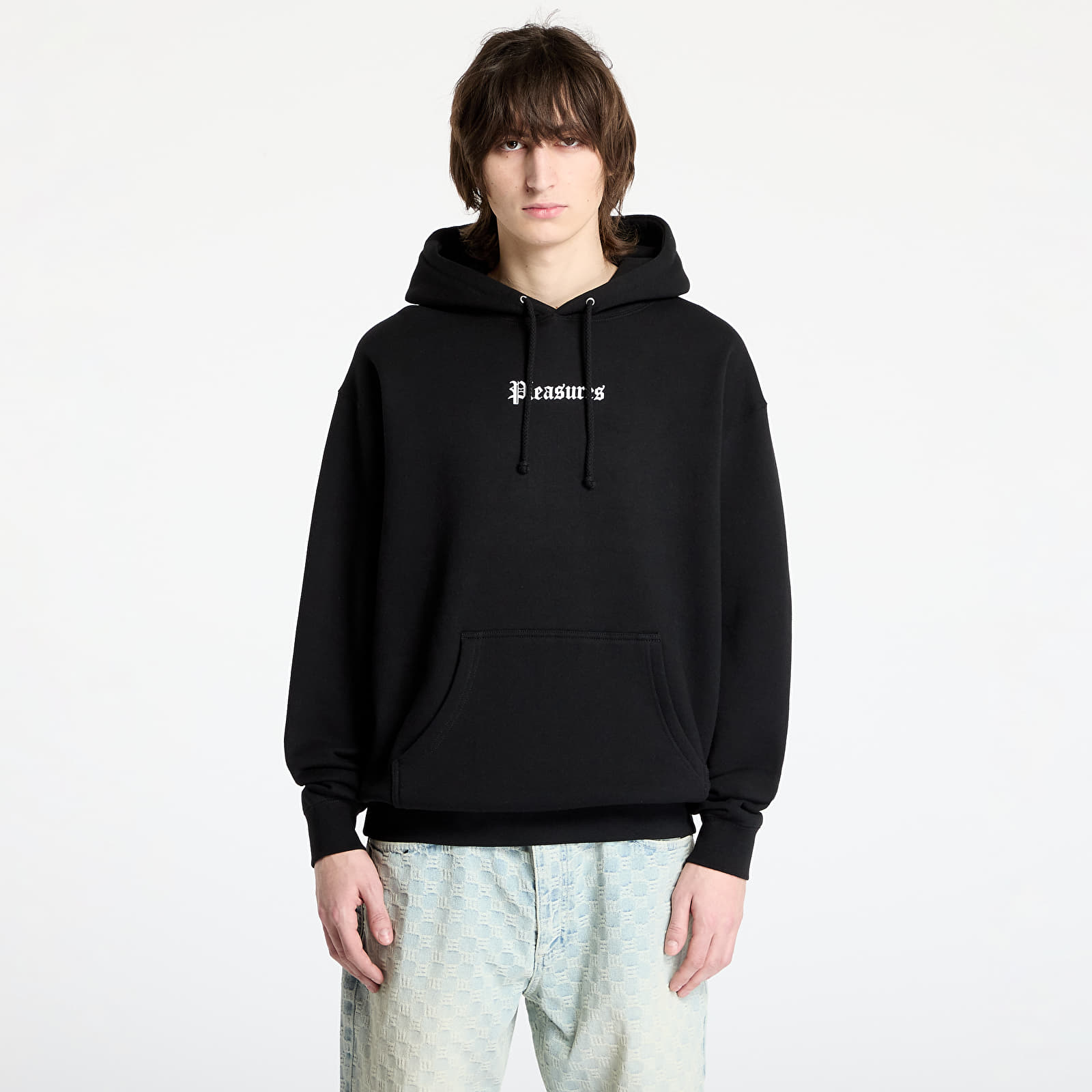 Mikiny PLEASURES Burn Again Hoodie Black