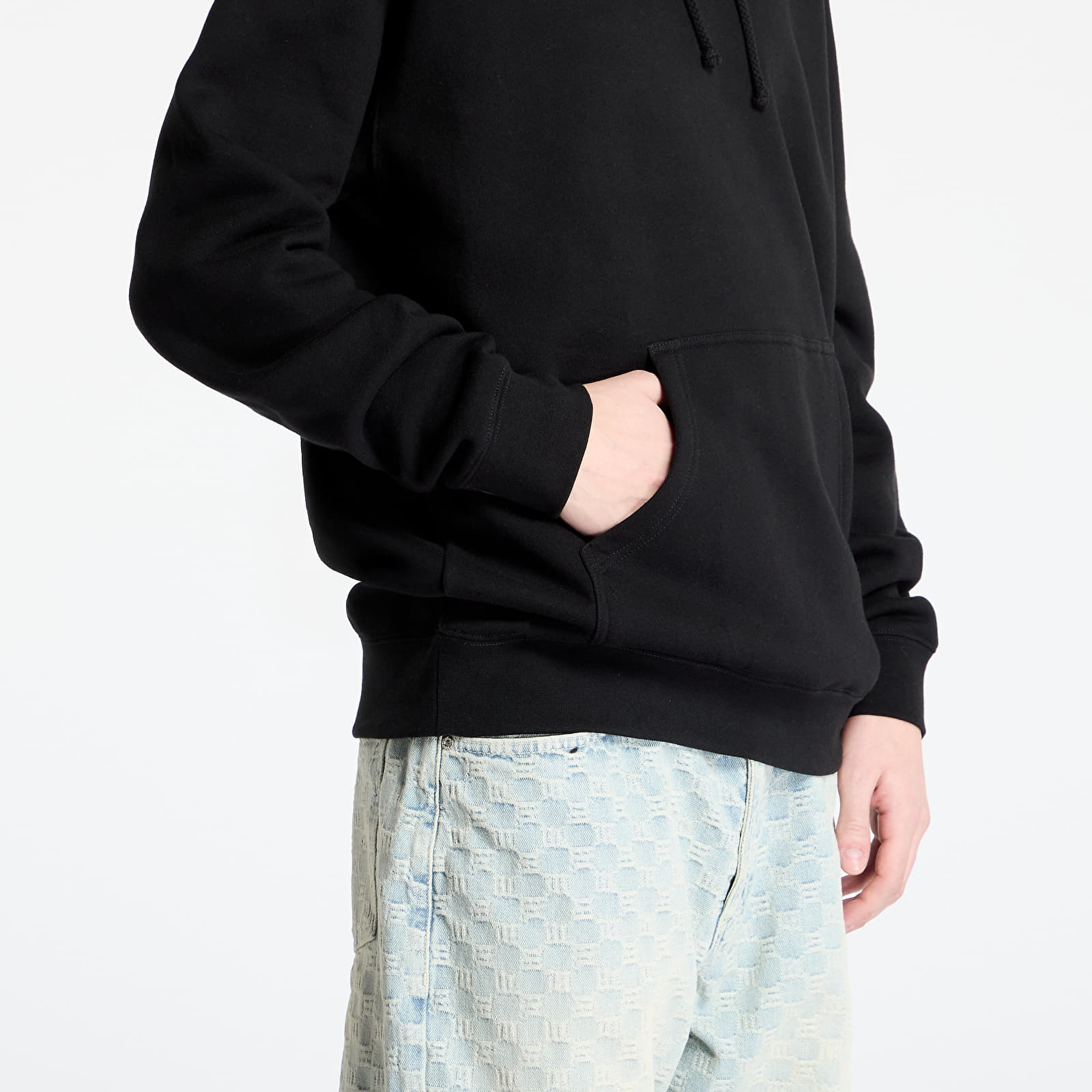 Mikiny PLEASURES Burn Again Hoodie Black