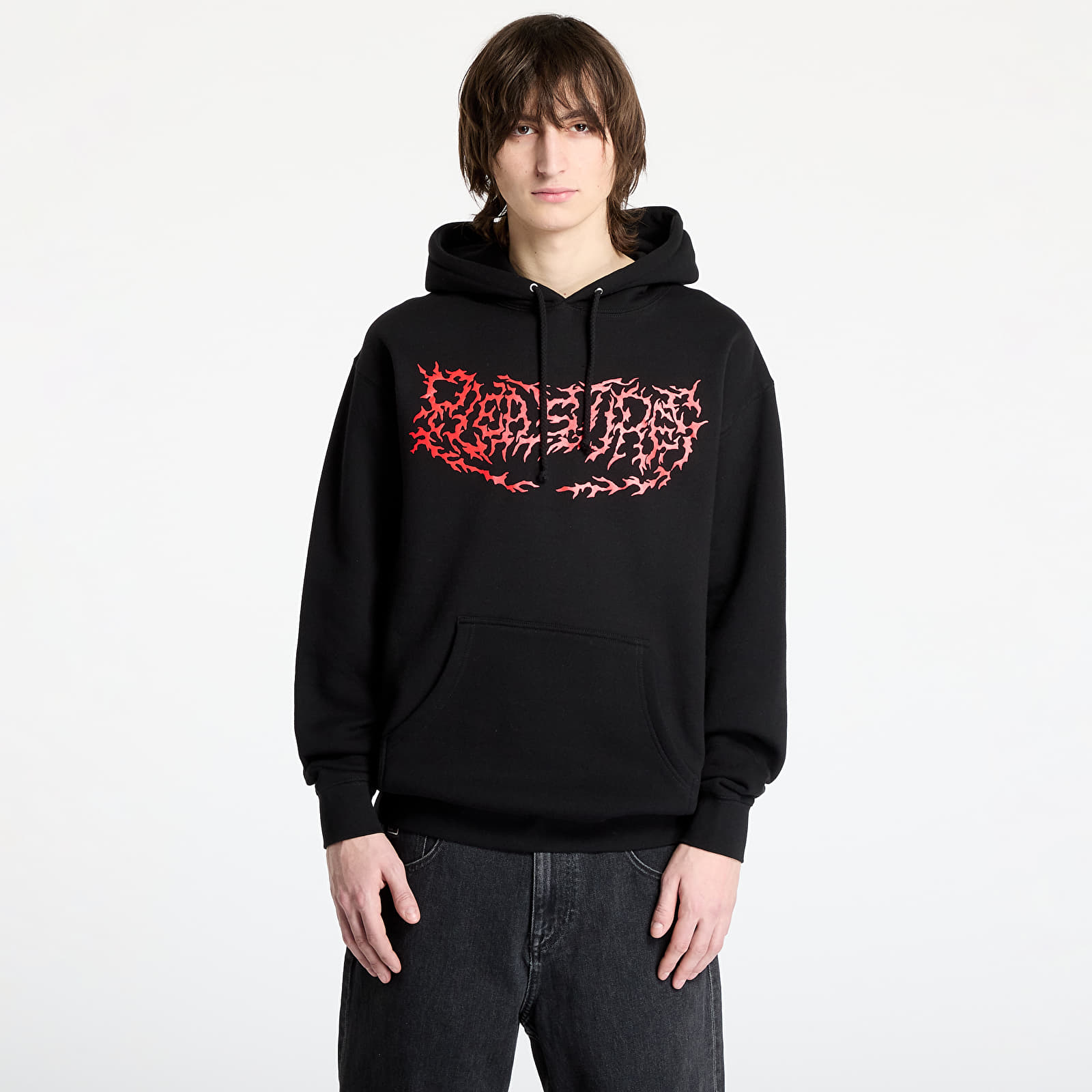 Pánské mikiny PLEASURES Off Road Hoodie Black