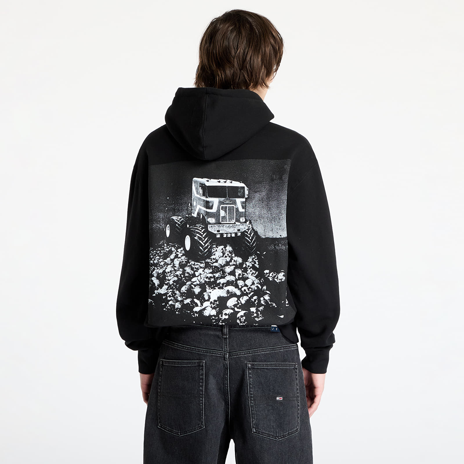 Pánské mikiny PLEASURES Off Road Hoodie Black