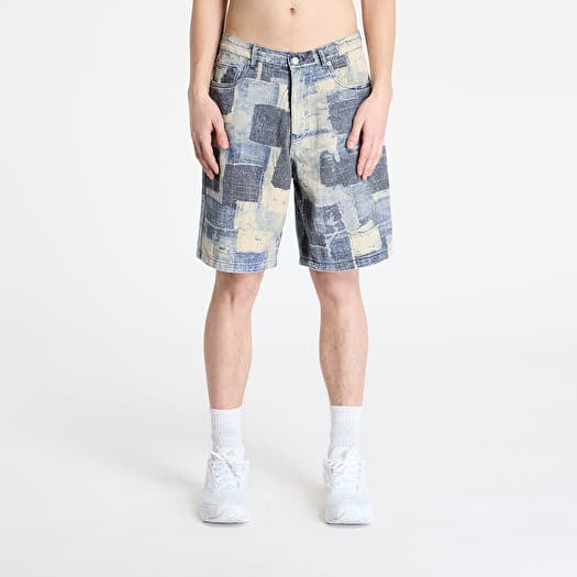 PLEASURES Boro Baggy Jorts Indigo