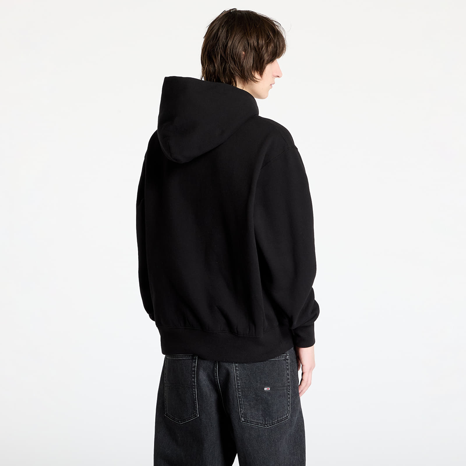 Bluzy z kapturem PLEASURES Split Zip Hoodie Black