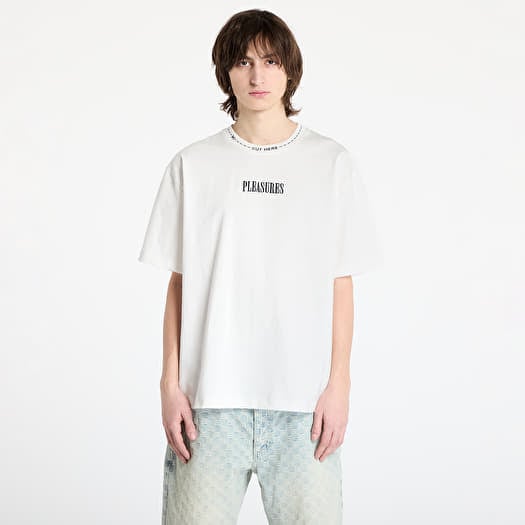 T-shirt PLEASURES Cut Here Heavyweight T-Shirt White