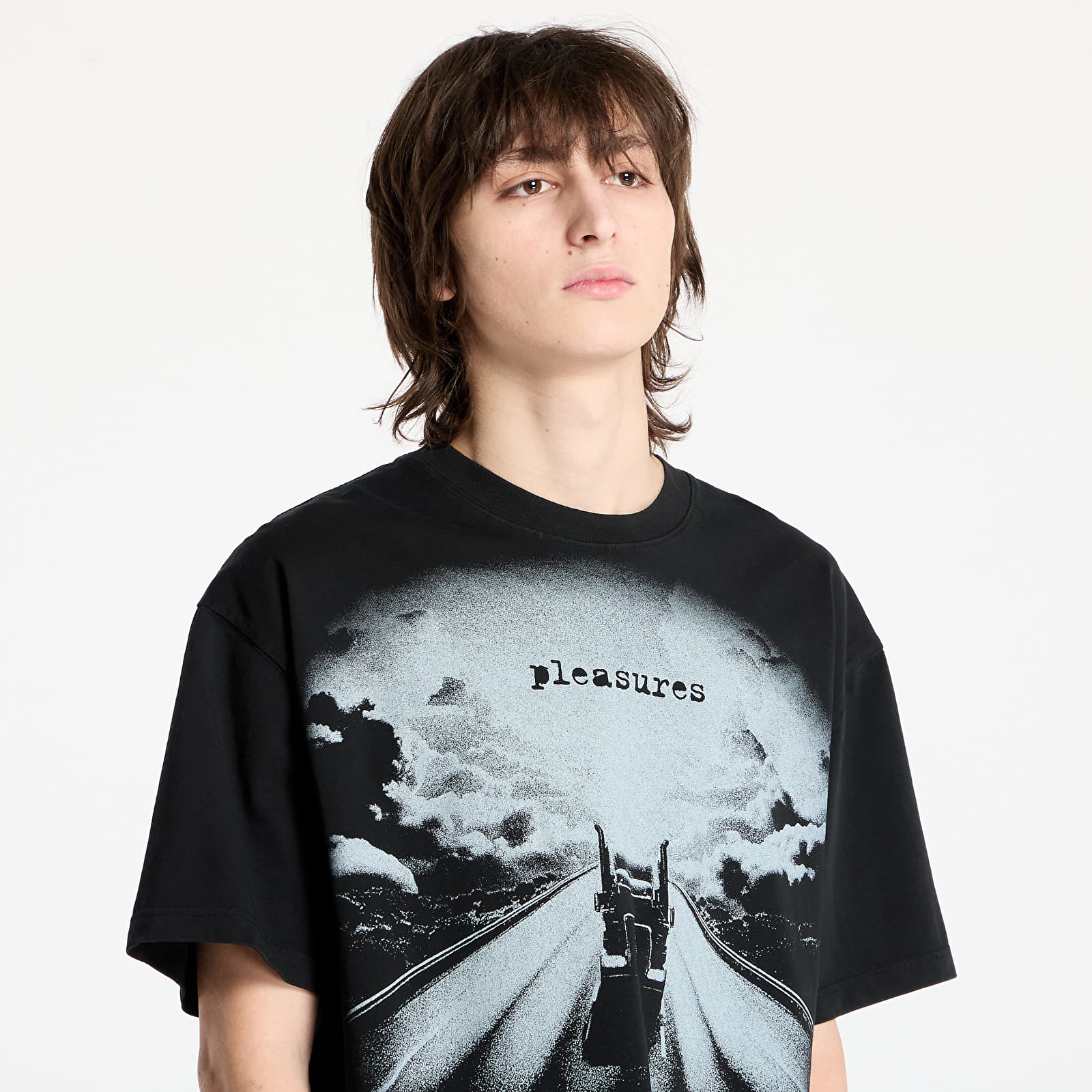 T-shirts PLEASURES Truck Heavyweight T-Shirt Black