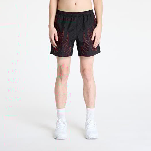 PLEASURES Fiery Running Shorts Black