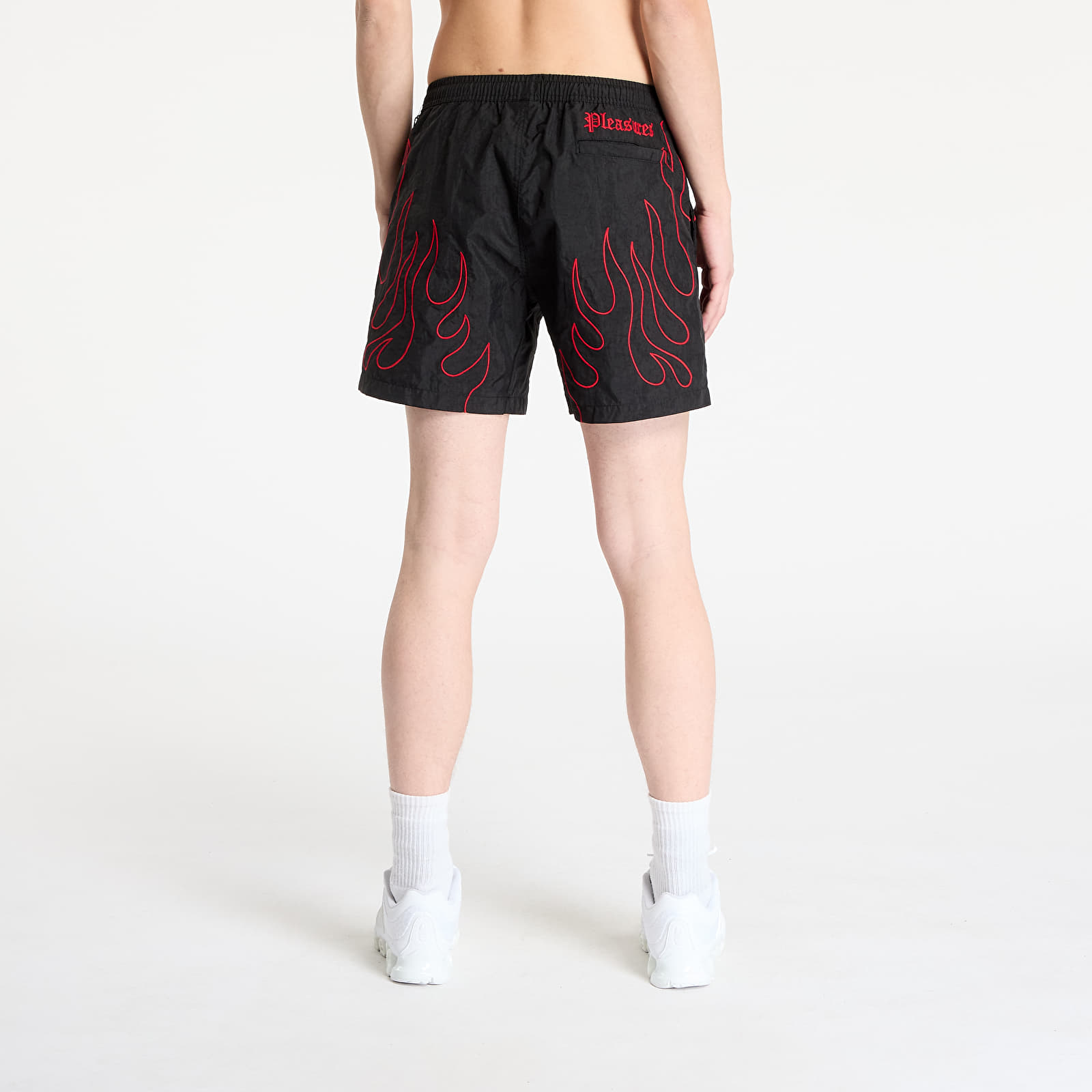 Pánské kraťasy PLEASURES Fiery Running Shorts Black