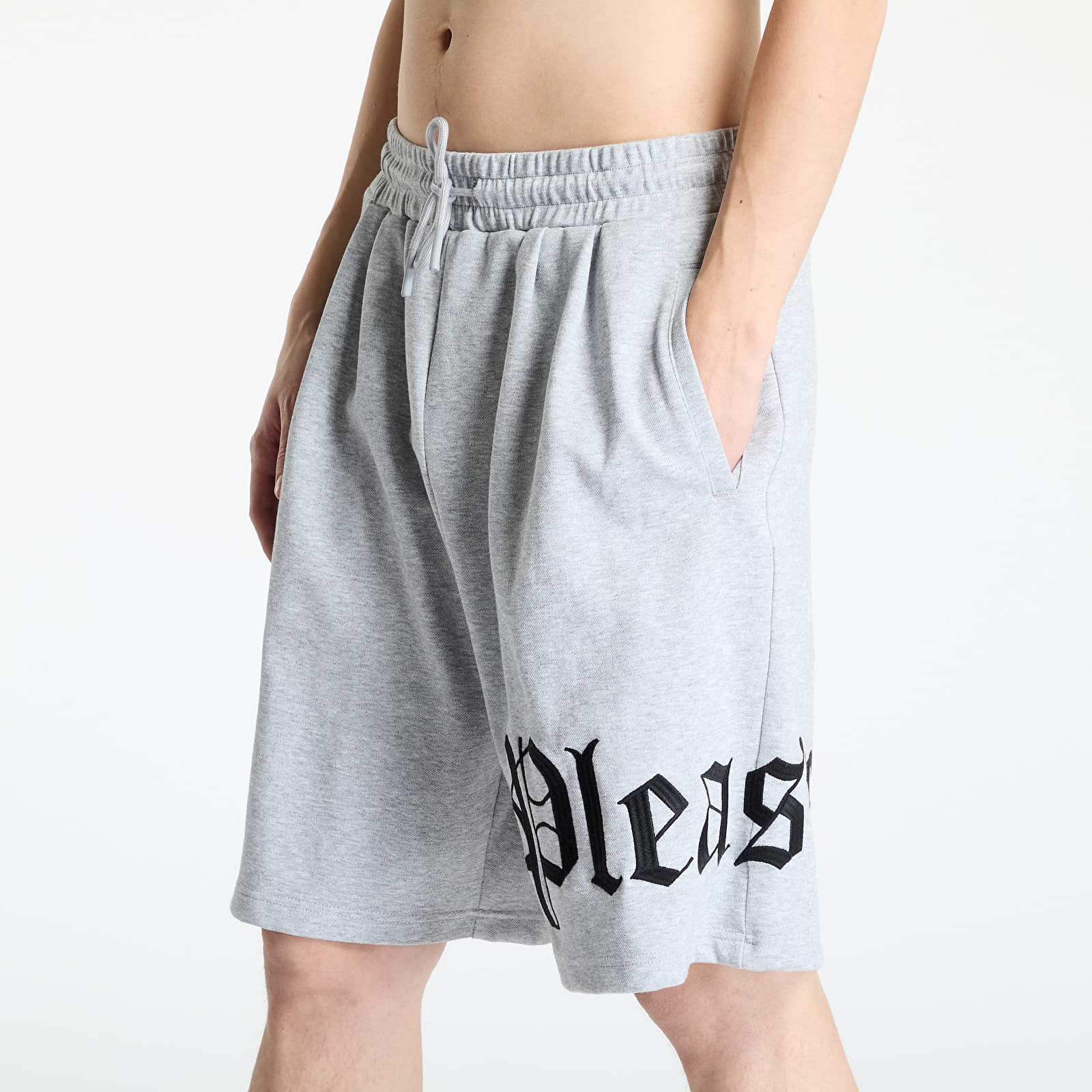 Pánské kraťasy PLEASURES Oe Wide Shorts Grey Mélange
