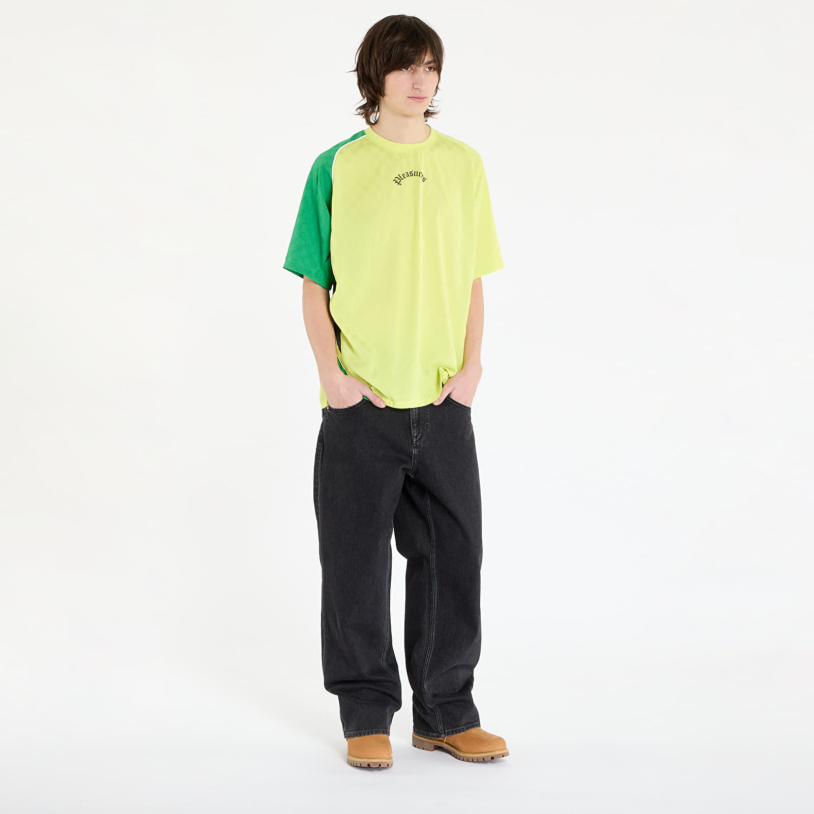 Trička PLEASURES Late Sport T-Shirt Yellow