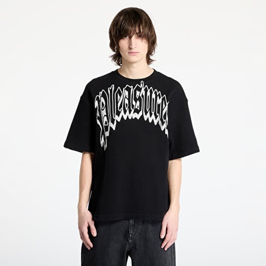 T-shirt PLEASURES Twitch Waffle T-Shirt Black