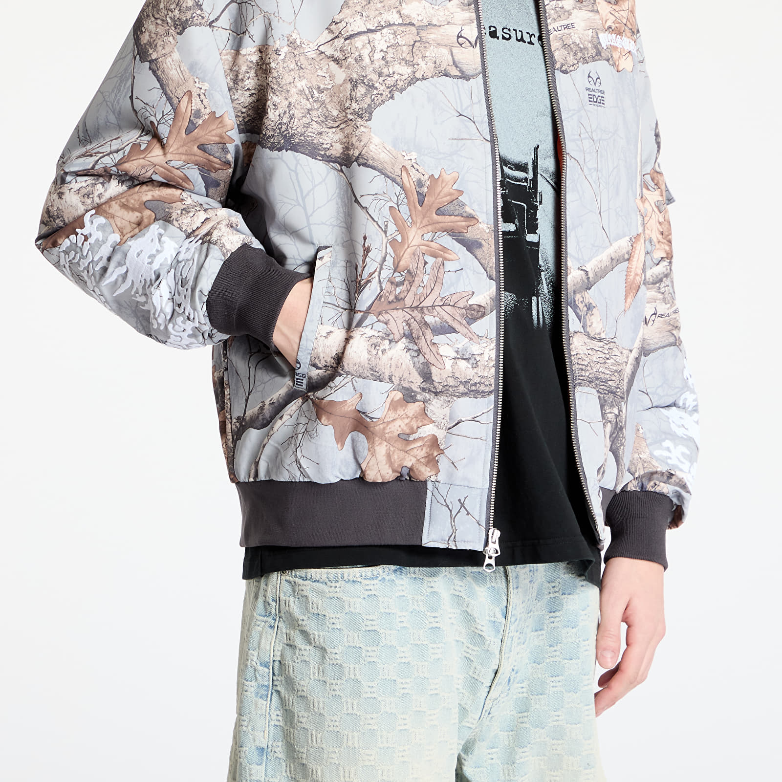 Bombery PLEASURES Dragon Bomber Grey Edge