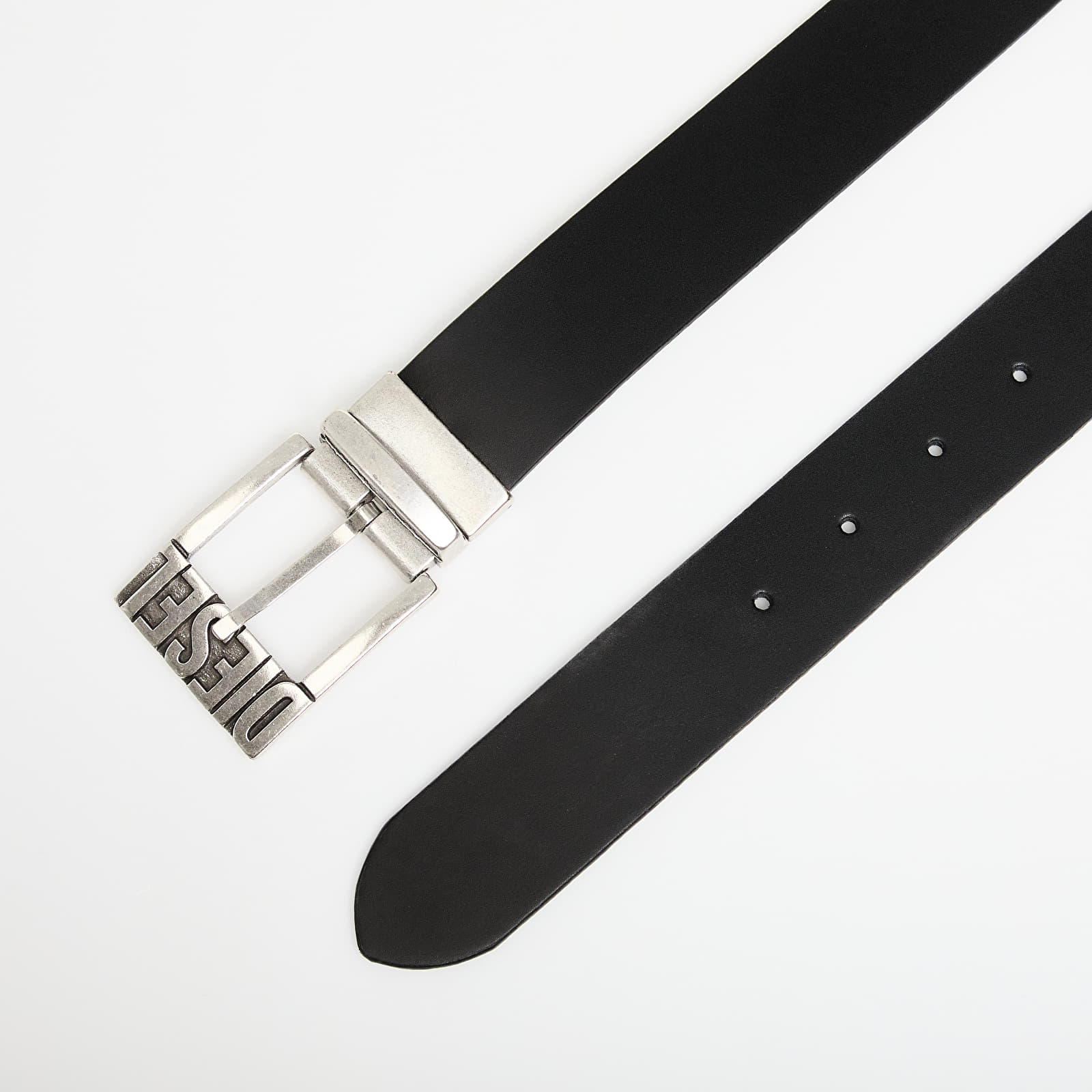 Damen Gürtel Diesel Diesel Logo Rev B-Shift II Belt Black/ Dark Brown