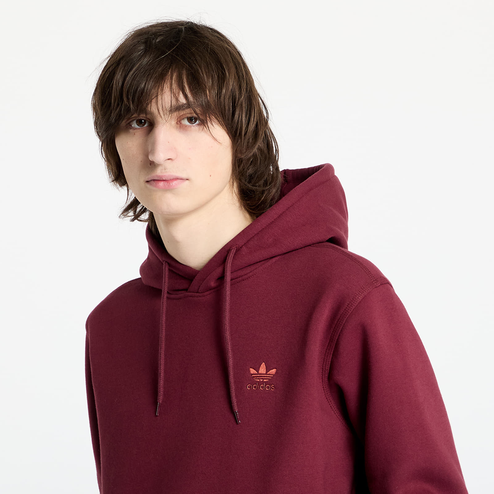 Men's hoodies adidas Trefoil Essentials Hoodie Shadow Red