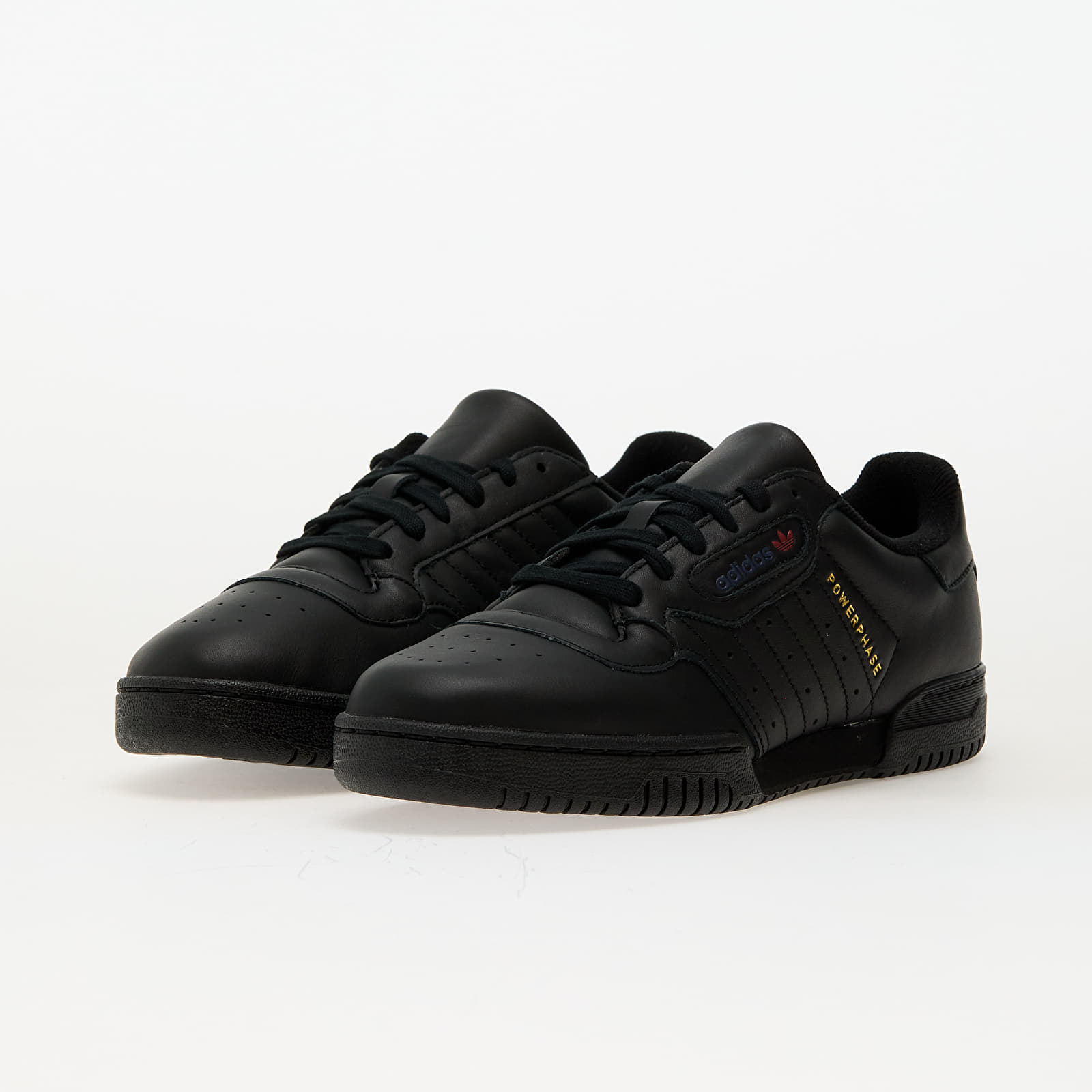 Férfi cipők adidas Powerphase Core Black/ Dark Blue/ Preloved Ruby
