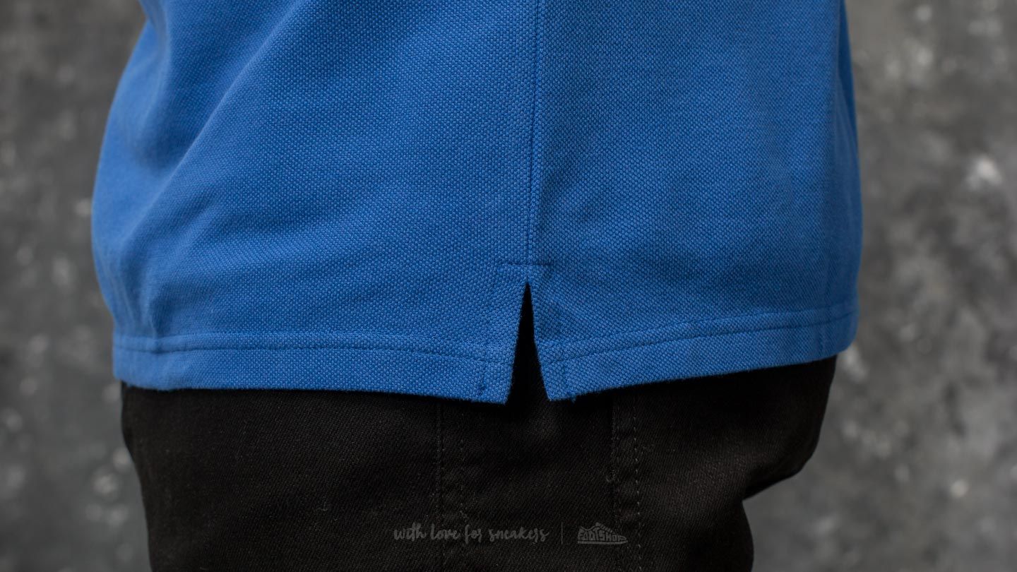Camisetas MAISON KITSUNÉ Tricolor Fox Patch Polo T-Shirt Royal Blue