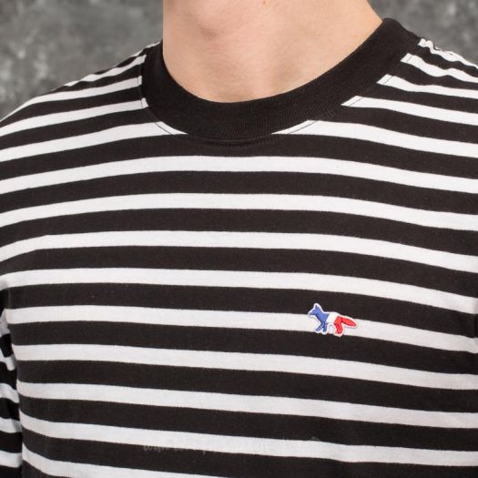【美品／タグ有】MAISON KITSUNÉ ストライプ Tシャツ M 美品／タグ有】MAISON KITSUNÉ ストライプ Tシャツ M 【公式通販】 トップス