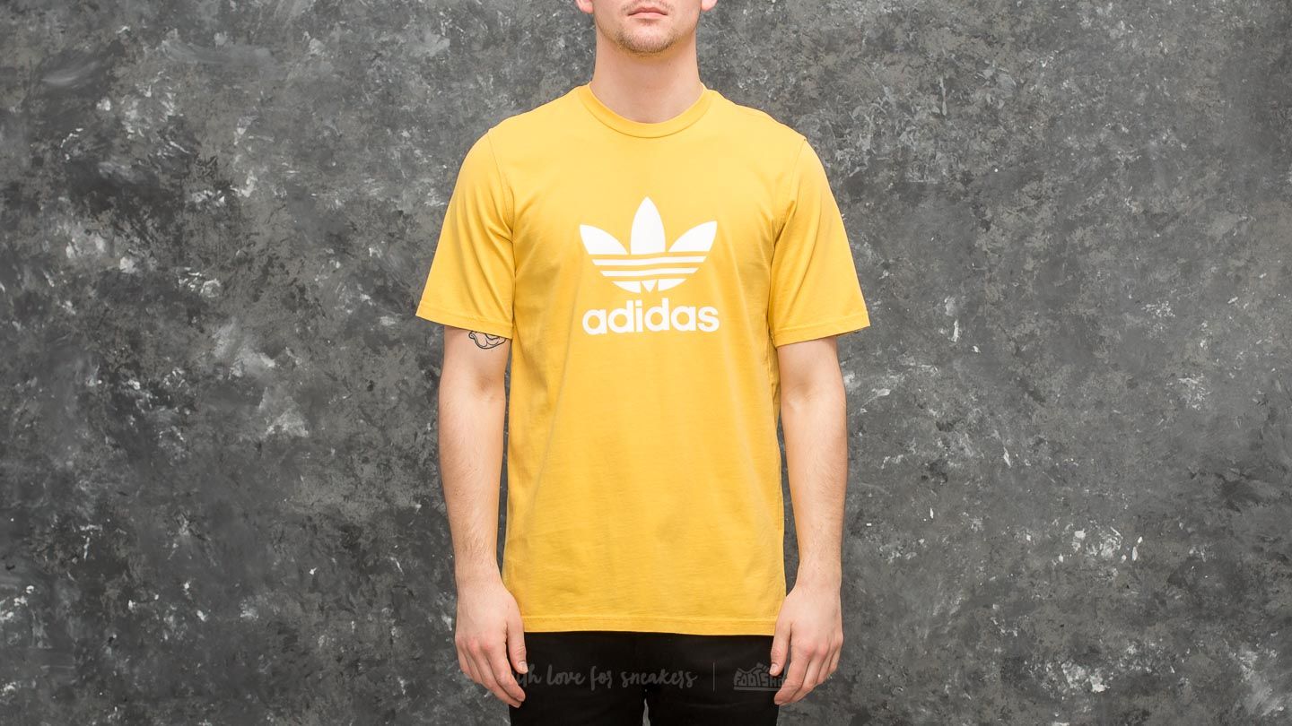 T-shirts adidas Trefoil Tee Tribe Yellow