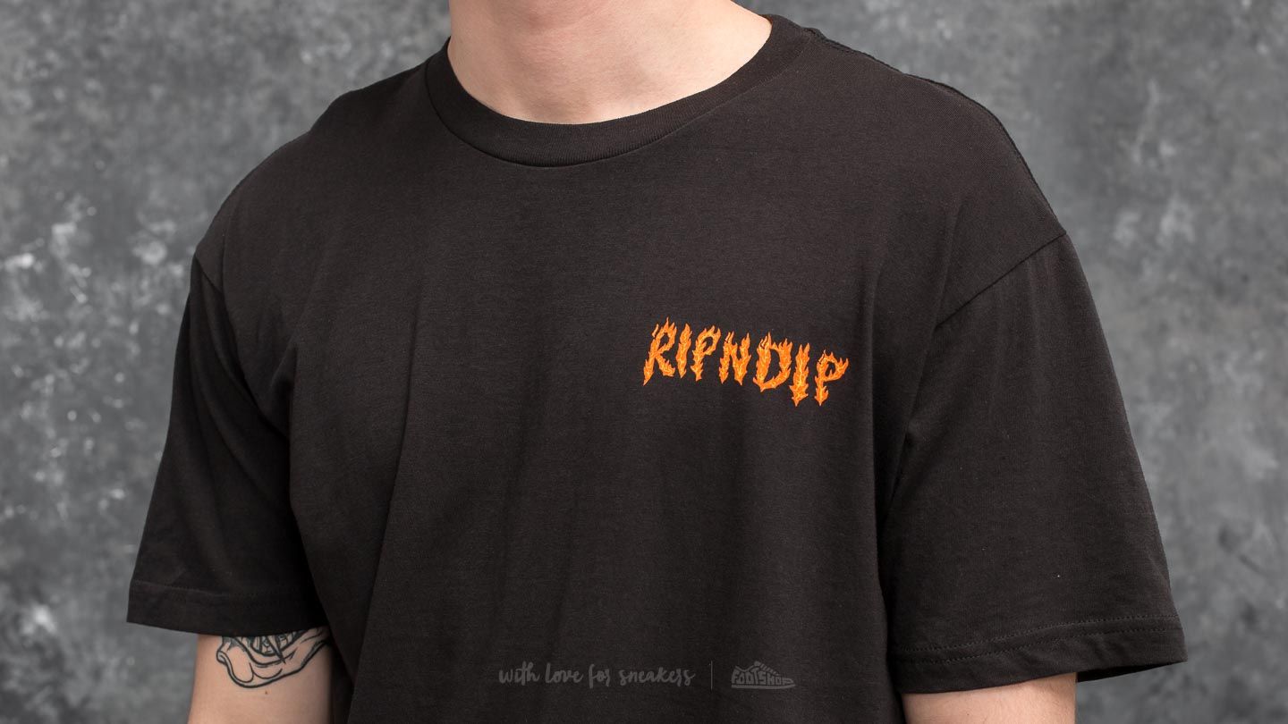 Pólók RIPNDIP Burn Tee Black