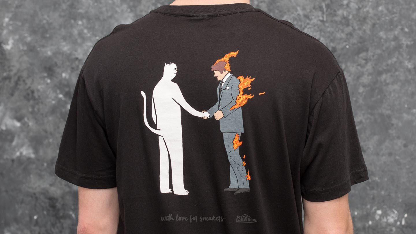 Pólók RIPNDIP Burn Tee Black