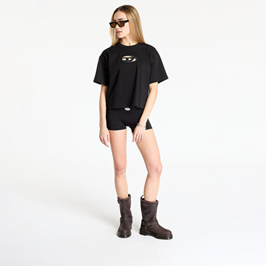 DIESELオーバルD T-buxtクロップドT-shirt黒xs新品タグ付 Diesel T-Buxt-Crop-Od T-Shirt Black | Footshop