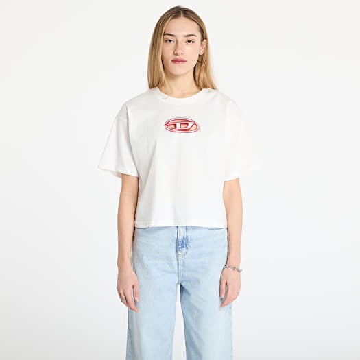 Diesel T-Buxt-Crop-Od T-Shirt White