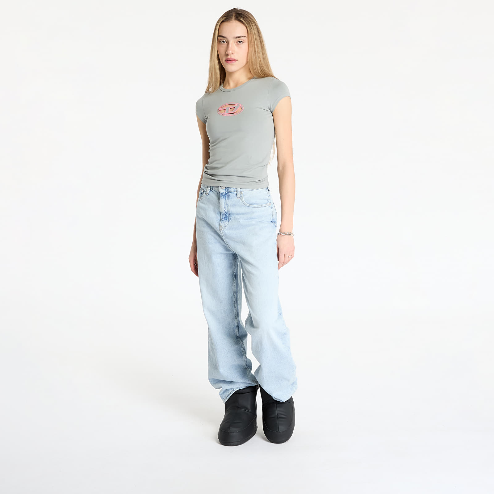 Women's T-shirts Diesel T-Angie T-Shirt Grey