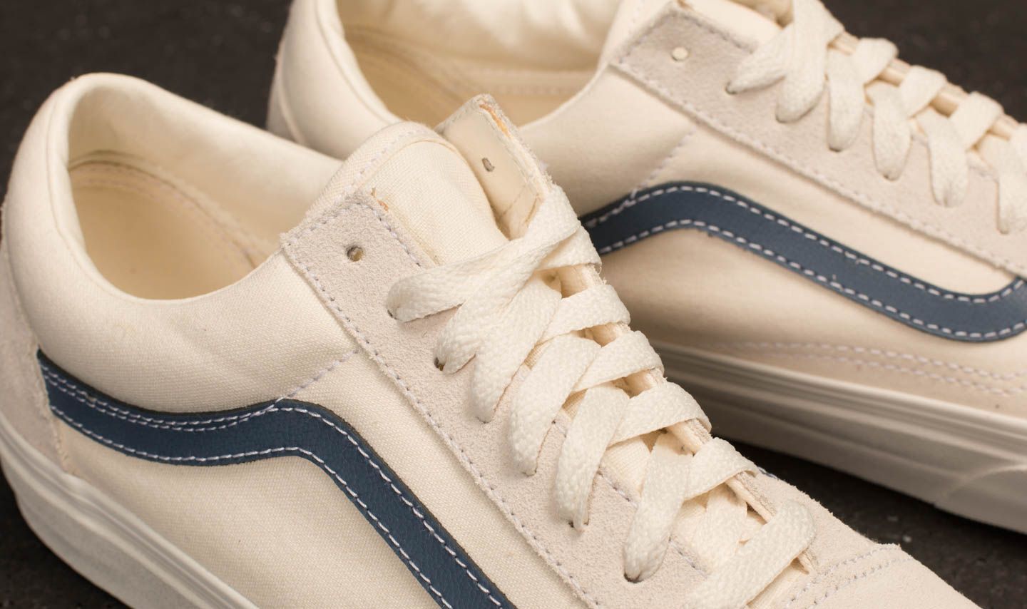 Vans old skool vintage white vintage indigo shop