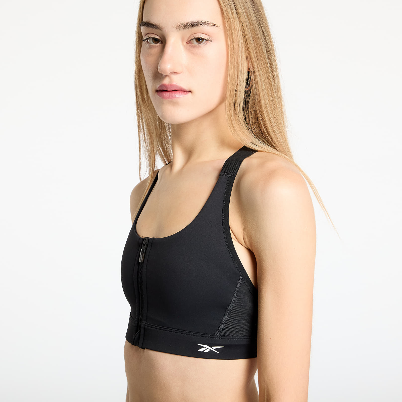 Rintaliivit Reebok Lux Front-Zip High Bralet Black