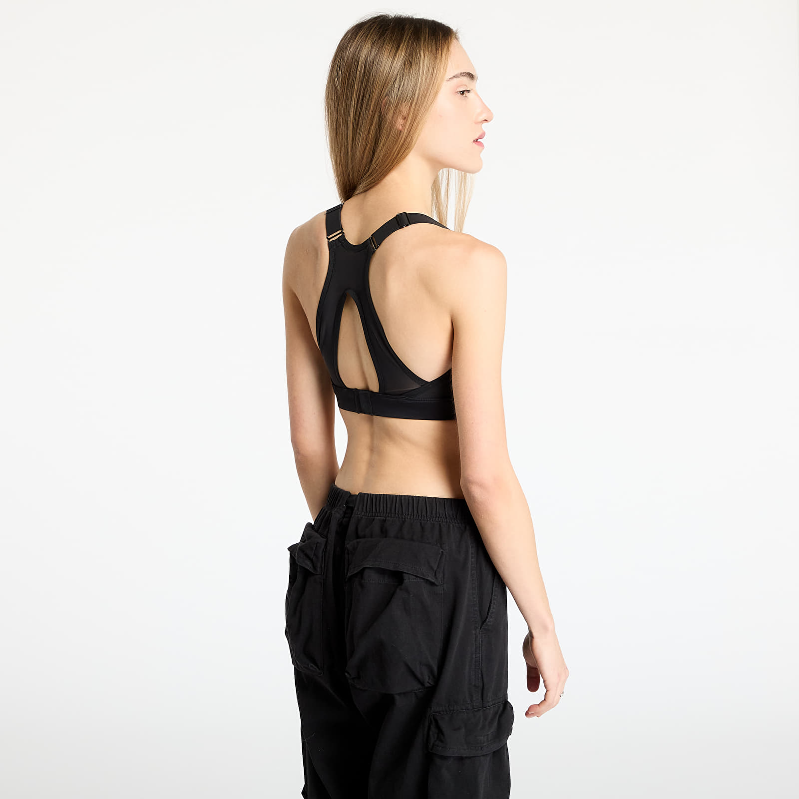 Rintaliivit Reebok Lux Front-Zip High Bralet Black