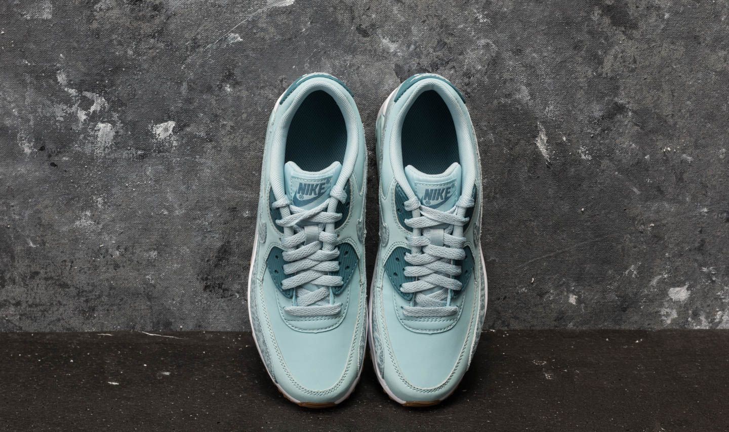 Дамски кецове и обувки Nike Air Max 90 Leather SE GG Ocean Bliss/ Noise Aqua-White